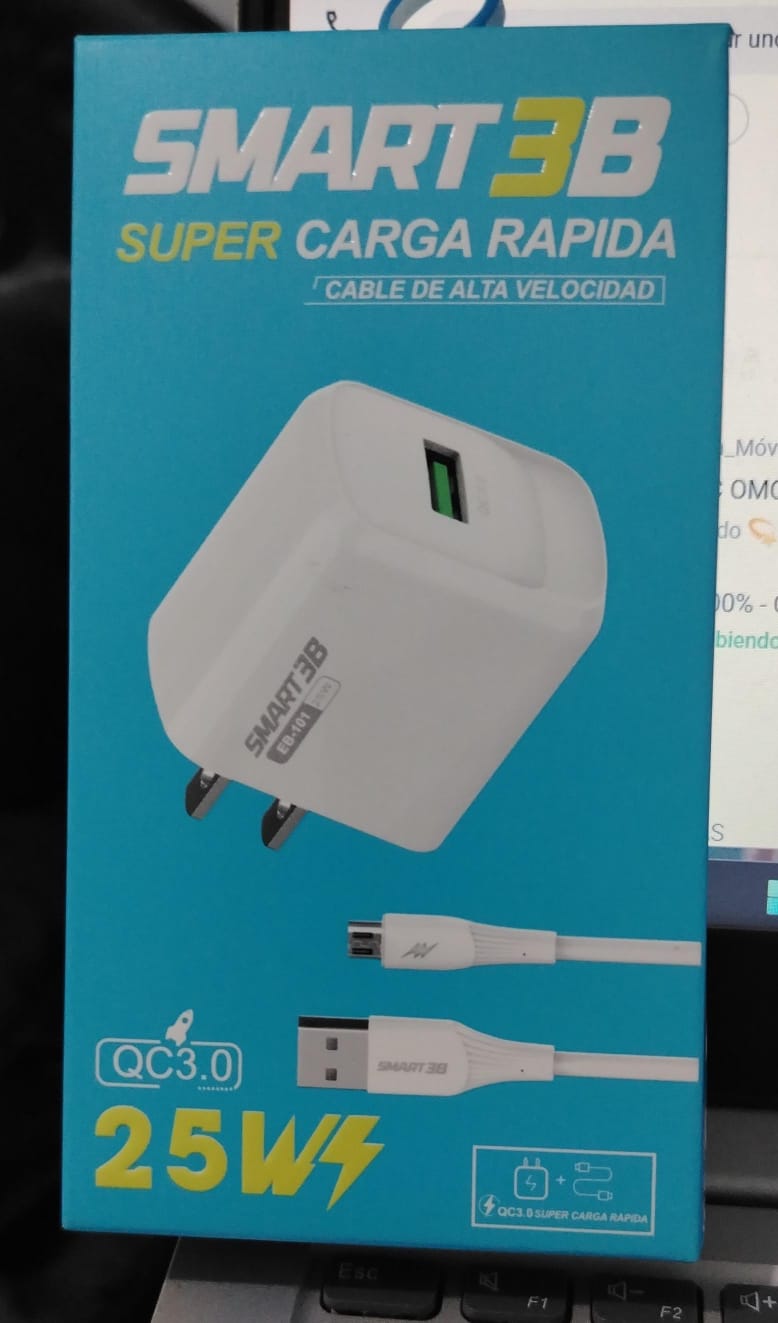 Cargador Carga Rapida Smart 3b V8