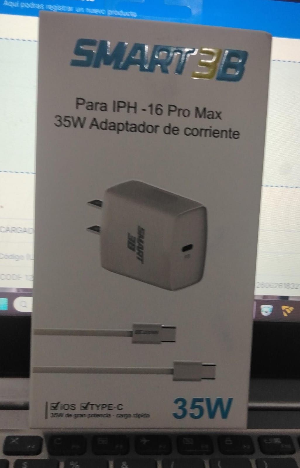 Cargador Iph-16 Pro Max 35w Tpo C A C