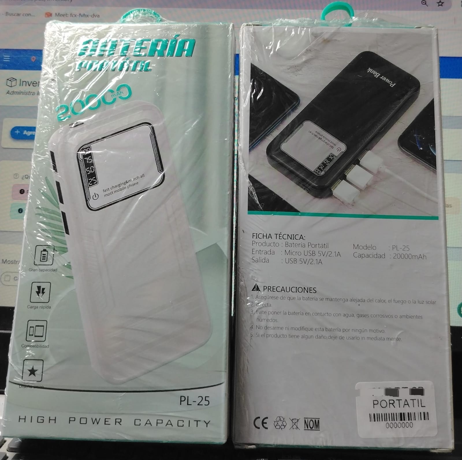 Bateria Portatil 20,000